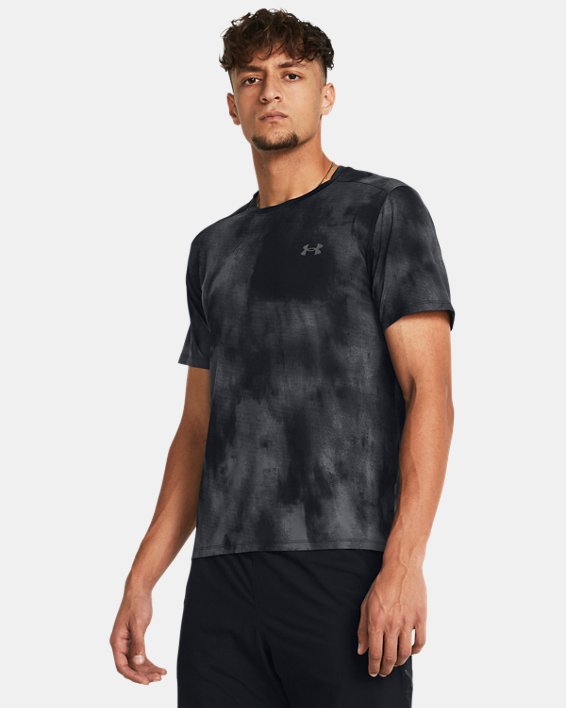 Men's UA Launch Elite Wash Short Sleeve in Black image number 0